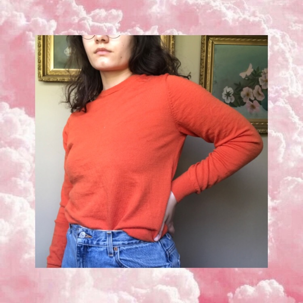 Uniqlo Orange wool pullover